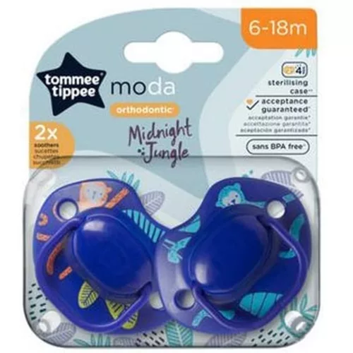 Tommee Tippee Moda Játszócumi 2db 6-18hó Midnight Jungle kék #43338594-333858
