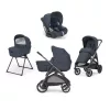Inglesina Aptica Darwin Recline 4in1 Resort Blue babakocsi Litio-Black vázzal #AAE62Q0RSB