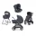 Inglesina Aptica Darwin Recline 4in1 Resort Blue babakocsi Litio-Black vázzal #AAE62Q0RSB