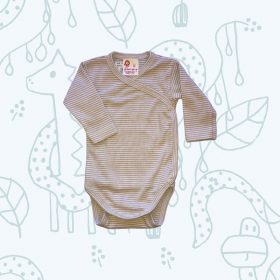   Leopoldi Body hosszú ujjú #réklis #50 #bézs csíkos #107030