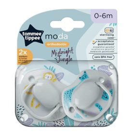   Tommee Tippee Moda játszócumi #2db #0-6hó #szürke #43338494-333841