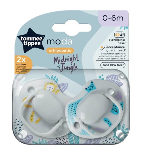 Tommee Tippee Moda játszócumi #2db #0-6hó #szürke #43338494-333841