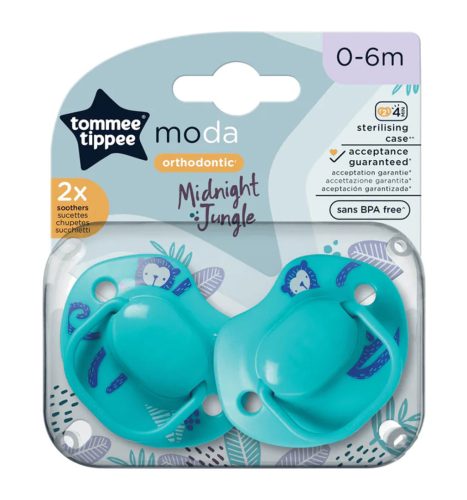 Tommee Tippee Moda játszócumi #2db #0-6hó #türkiz #43338494-333841