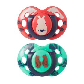   Tommee Tippee Fun játszócumi #18-36hó #2db #Állatos piros-zöld #43340394-334039