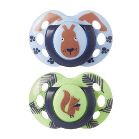   Tommee Tippee Fun játszócumi #18-36hó #2db #Állatos kék-lime #43340394-334039