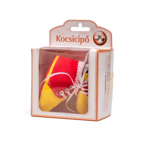 BabyBruin kocsicipő pamut piros #175-540876 EE