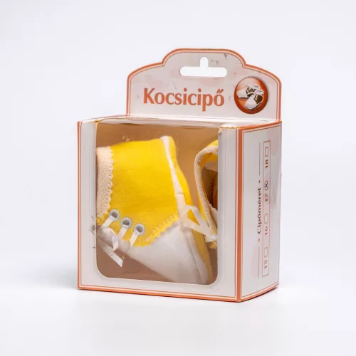 BabyBruin kocsicipő pamut sárga #175-540876 EE