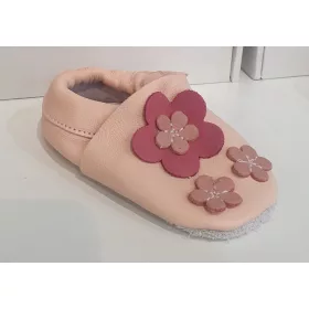 Maus Kocsicipő #puha talpú #19 #pink virág #T3