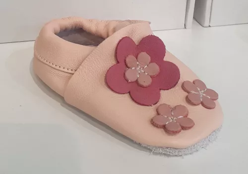 Maus Kocsicipő #puha talpú #19 #pink virág #T3