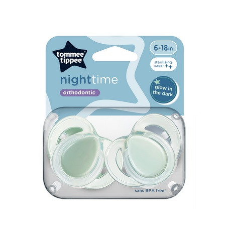 Tommee Tippee Night játszócumi 6-18hó 2db Zöld #43336285-333629 2024