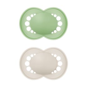   Mam Original játszócumi #szilikon #2db #16 hó #zöld-bézs #853593