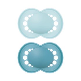   Mam Original játszócumi #szilikon #2db #16 hó #világoskék-sötétkék #853593