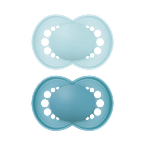 Mam Original játszócumi #szilikon #2db #16 hó #világoskék-sötétkék #853593