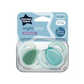   Tommee Tippee Night játszócumi 18-36 hó 2db zöld #43340094-334008 2024