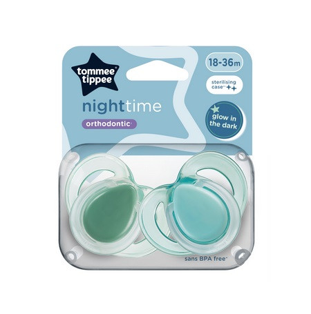 Tommee Tippee Night játszócumi 18-36 hó 2db zöld #43340094-334008 2024