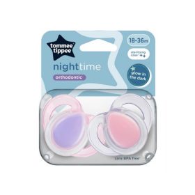   Tommee Tippee Night játszócumi 18-36 hó 2db rózsaszín #43340094-334008 2024