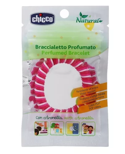 Chicco karkötő illatosított rovarok ellen #rózsaszín-fehér-pink #CH0085520-115617