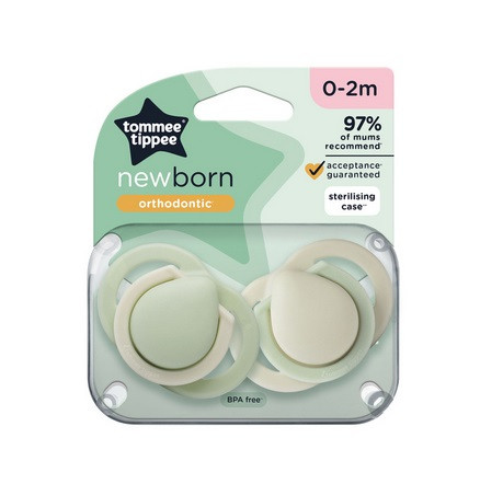 Tommee Tippee Newborn újszülött cumi 0-2 hó 2db Menta #43358201-335821