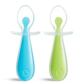   Munchkin Gentle Scoop etetőkanál #2db #kék-zöld #9024701-112208
