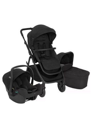 Graco Near2Me DLX 4in1 babakocsi Midnight - SnugTurn i-Size R129 bázistalp Black
