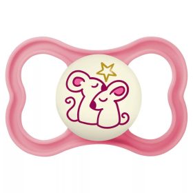   Mam Air Night szilikon játszócumi 6 hó mályva egér és kölyke #853715 2025