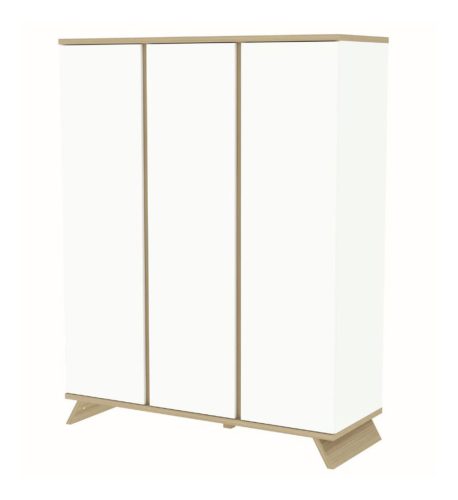 Faktum Sienna White 3 osztású szekrény