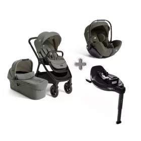   Joie Signature Finiti 4in1 babakocsi Evergreen - i-Level Pro hordozó - i-Base Encore bázistalp