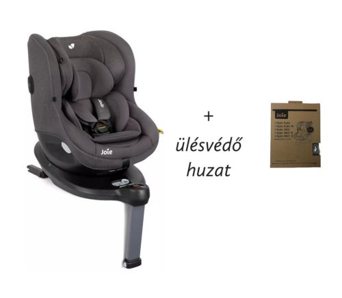 Joie i-Spin 360 gyerekülés #40-105cm #Thunder + i-Spin ülésvédő huzat #Gray Flannel