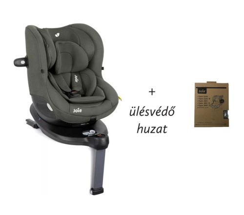 Joie i-Spin 360 gyerekülés #40-105cm #Thyme + i-Spin ülésvédő huzat #Gray Flannel