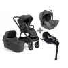 Joie Signature Finiti 4in1 babakocsi Ebony - i-Level Pro hordozó - i-Base Encore bázistalp