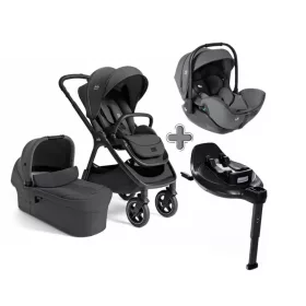   Joie Signature Finiti 4in1 babakocsi Ebony - i-Level Pro hordozó - i-Base Encore bázistalp