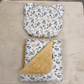   Vmatex Mamo-Tato minky ágynemű szett macipárnával - Ginko sárga #8001741596768