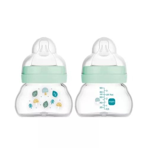 Mam Feel Good üveg cumisüveg 90ml Nature - Türkiz #862281