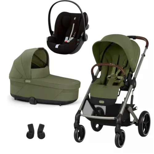 Cybex Gold Balios S Lux 3in1 bundle szett Moss Green - Cloud G Plus Moon Black