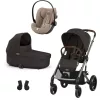Cybex Gold Balios S Lux 3in1 bundle szett Chocolate Brown - Cloud G Plus Almond Beige