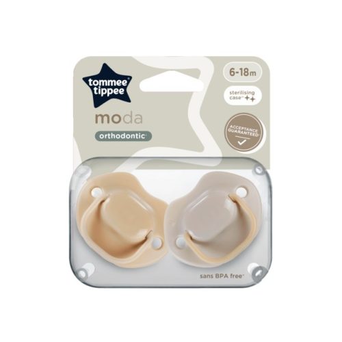 Tommee Tippee Moda Játszócumi 2db 6-18hó bézs-homok #43338599-333858 2025