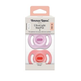   Tommee Tippee Ultra Light cumi 0-6 hó 2db Stay Put - rózsaszín-lila #433594-335944 2025