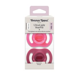   Tommee Tippee Ultra Light cumi 6-18 hó 2db Stay Put - bordó-pink #433595-335951 2025