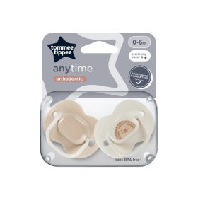   Tommee Tippee Anytime játszócumi 0-6hó 2db mogyi-bézs #43335499-333544 2025