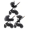 Britax Römer Smile 5Z Core Set 3in1 (Smile 5Z babakocsi + mózeskosár + Baby-Safe Core) Midnight Grey