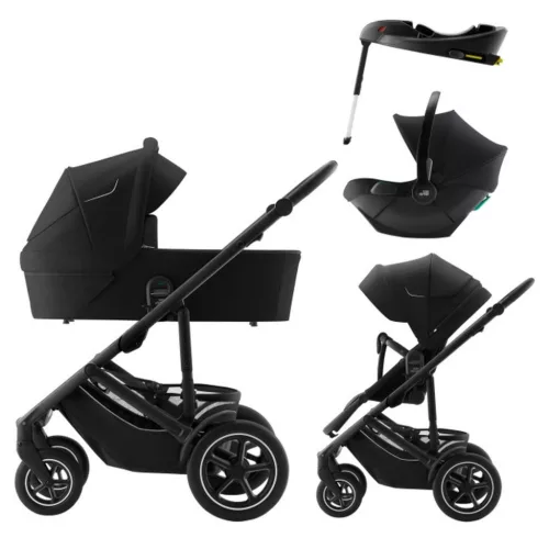 Britax Römer Smile 5Z Core Set 4in1 (Smile 5Z babakocsi + mózeskosár + Baby-Safe Core + Baby-Safe Core bázis) Space Black