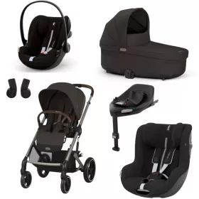   Cybex Gold Balios S Lux 5in1 szett Chocolate Brown - hordozó és autósülés Moon Black
