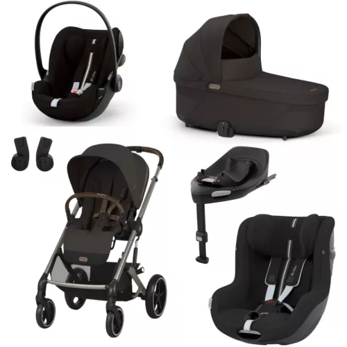 Cybex Gold Balios S Lux 5in1 szett Chocolate Brown - hordozó és autósülés Moon Black