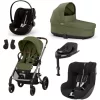Cybex Gold Balios S Lux 5in1 szett Moss Green - hordozó és autósülés Moon Black