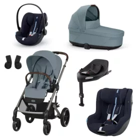   Cybex Gold Balios S Lux 5in1 szett Stormy Blue - hordozó és autósülés Ocean Blue