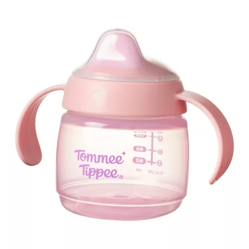 Tommee Tippee Starter Spout csőrös itatópohár 150ml 4hó rózsaszín #44780301-478030