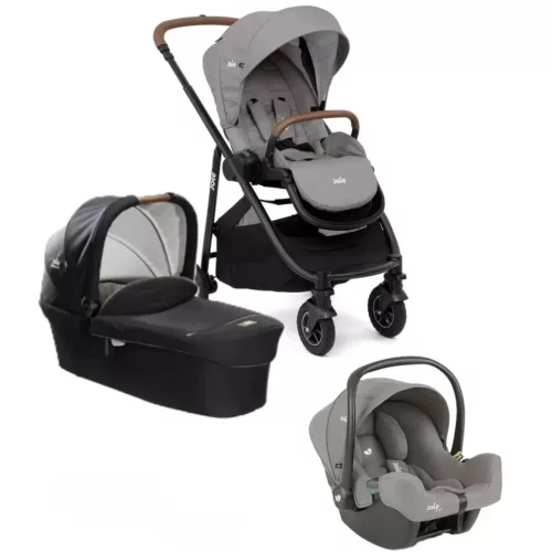 Joie Versatrax babakocsi szett i-Snug 2 hordozó Pebble + Signature Ramble mózeskosár Eclipse #560564