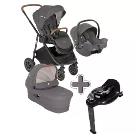   Joie Versatrax 3in1 babakocsi Shell Gray + i-Base Encore bázistalp #510413