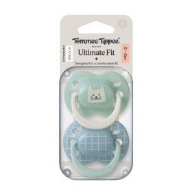   Tommee Tippee Ultimate Fit nyugtató cumi sterilizáló tokkal 0-6 hó 2 db #433649 #cica