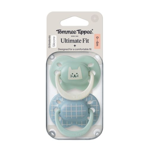 Tommee Tippee Ultimate Fit nyugtató cumi sterilizáló tokkal 0-6 hó 2 db #433649 #cica